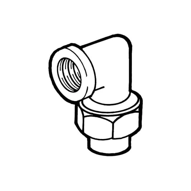 Brass Threaded Union Elbow Cone Seated 1.1/4" BSP PF 4 Brass Threaded Union Elbow Cone Seated 1.1/4" BSP PF - Image 2