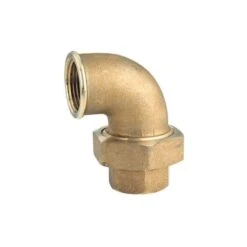 Brass Threaded Union Elbow Cone Seated 1/4" BSP PF