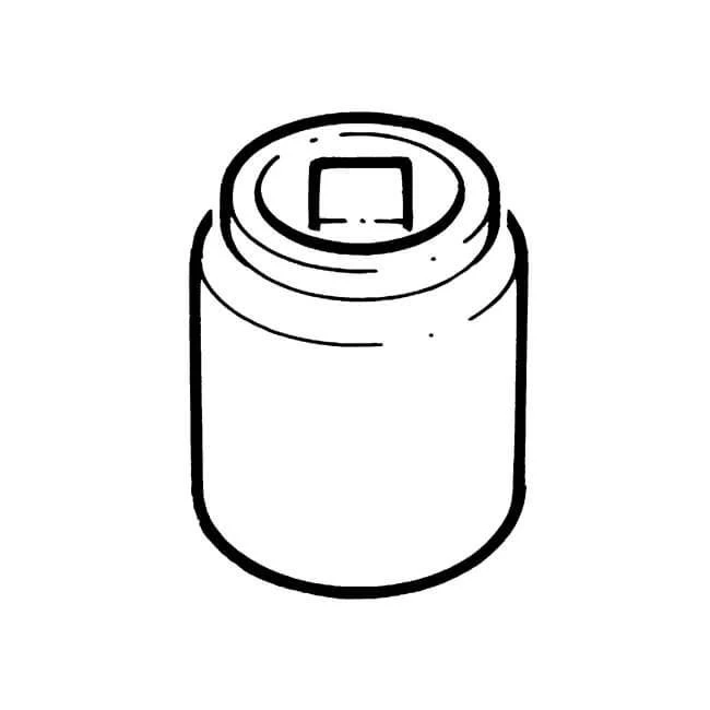 End Feed Radiator Key Air Vent Cap - 15mm F Copper 4 End Feed Radiator Key Air Vent Cap - 15mm F Copper - Image 2