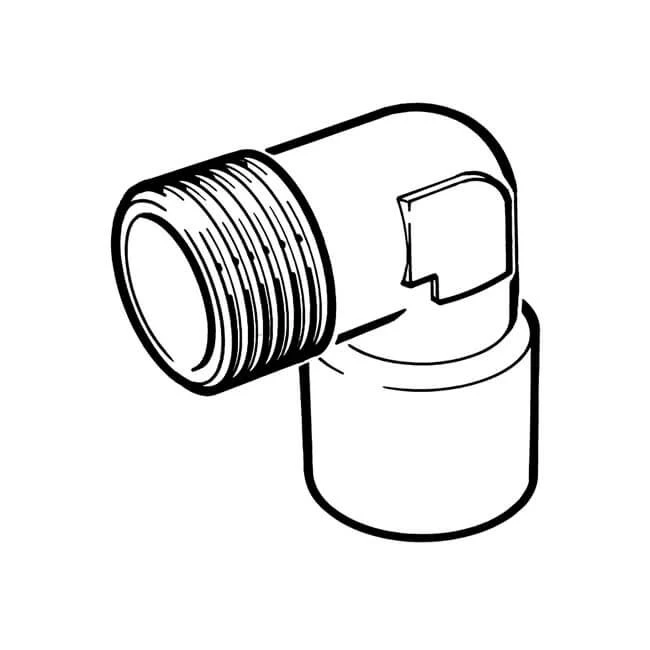 Brass Threaded Elbow 1" BSP TM X BSP PF Nickel 4 Brass Threaded Elbow 1" BSP TM X BSP PF Nickel - Image 2
