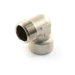 Brass Threaded Elbow 1" BSP TM X BSP PF Nickel