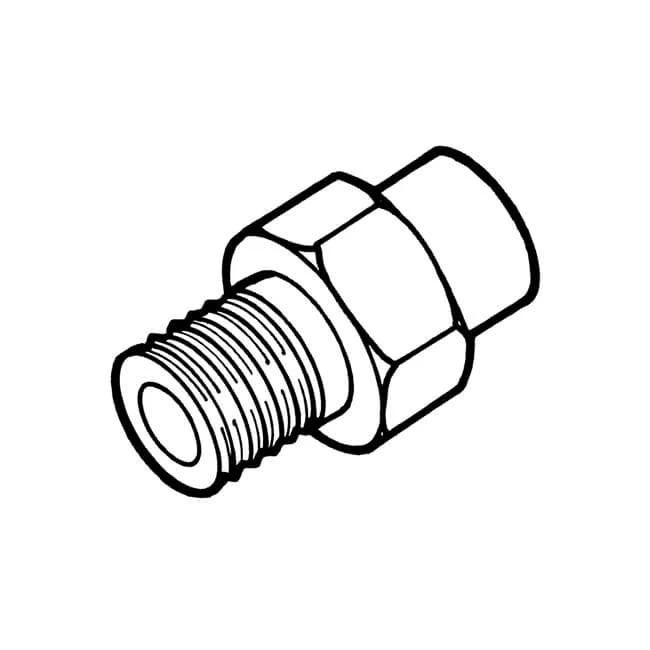 Brass Threaded Straight Union - 1" BSP TM X PF 3 Brass Threaded Straight Union - 1" BSP TM X PF