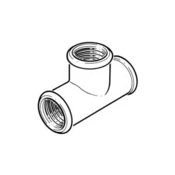 Equal Tee 90° - 2.1/2" F Galvanised -Irwin 2 1 2in 90 f x f x female equal galvanised min 8535 L 1