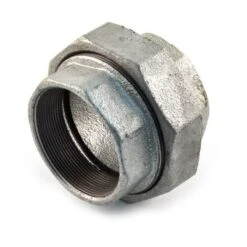 Iron Equal Union Connector Straight - 2.1/2" F Galvanised