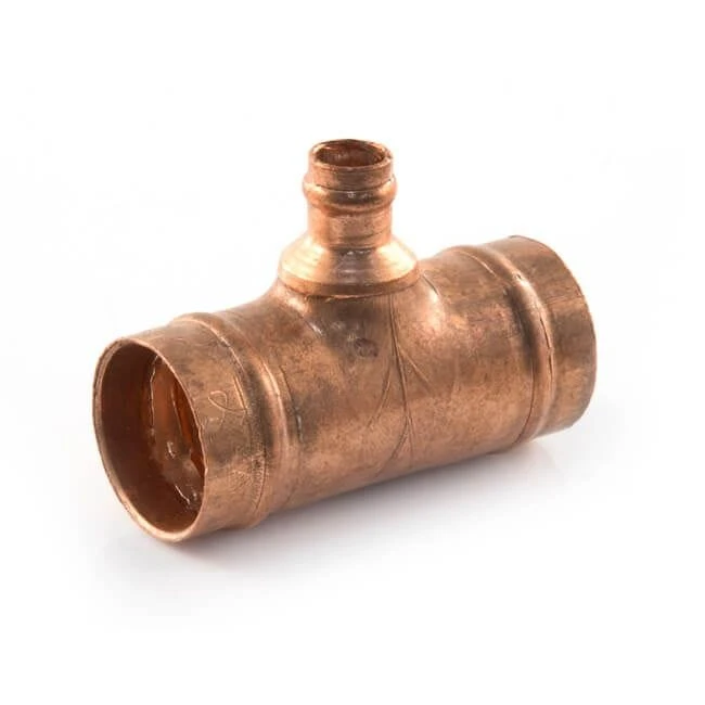 Solder Ring Reducing Branch Tee - 22mm X 22mm X 10mm 3 Solder Ring Reducing Branch Tee - 22mm X 22mm X 10mm