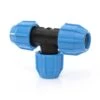 Polyfast Equal Tee - 25mm MDPE -Irwin 25 mm equal tee mdpe blue black min 9884 P 1