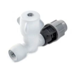Hep2O® Cold Water Stopcock - 25mm MDPE X 22mm White