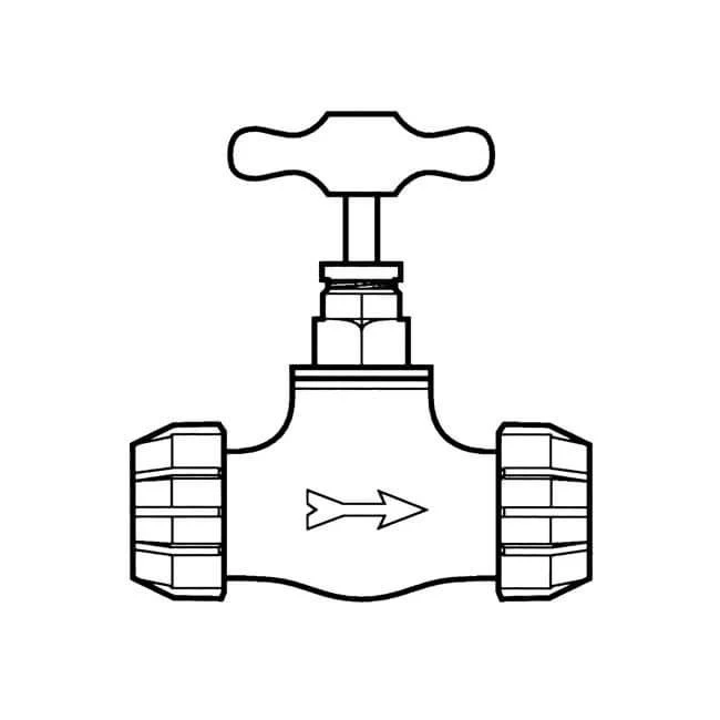 Polyfast Gunmetal Stop Cock - 25mm MDPE 4 Polyfast Gunmetal Stop Cock - 25mm MDPE - Image 2