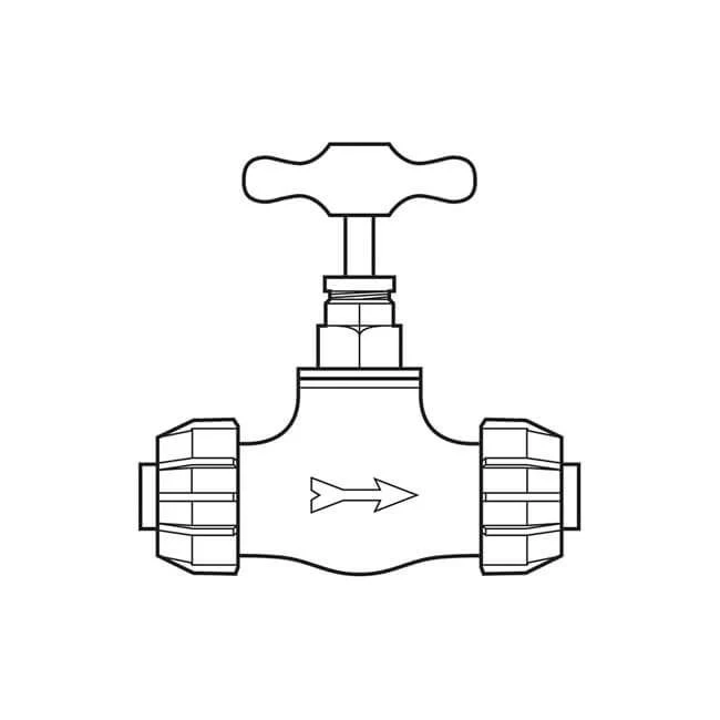 25 Mm - Polyguard Stop Cock - Compression 4 25 Mm - Polyguard Stop Cock - Compression - Image 2