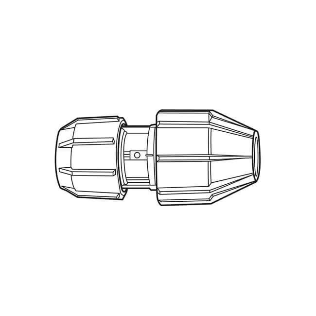 Straight Universal Transition Fitting - 25 X 15/22mm 3 Straight Universal Transition Fitting - 25 X 15/22mm