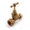 Stop Cock Brass - 25mm MDPE X 22mm Copper