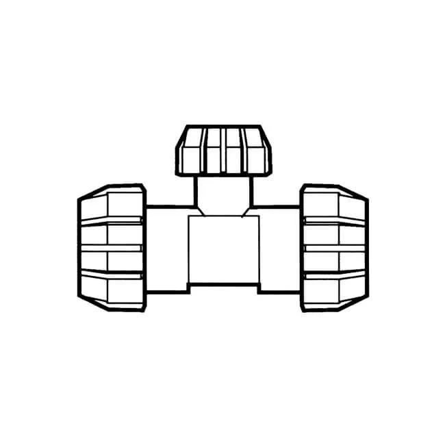 Polyfast Branch Reduced Tee - 25mm X 25mm X 20mm MDPE 3 Polyfast Branch Reduced Tee - 25mm X 25mm X 20mm MDPE