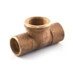 Solder Ring X BSP Branch Tee 28mm X 28mm X 1" BSP F