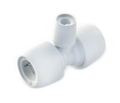 Hep2O® Branch Reduced Tee - 28mm X 28mm X 15mm White