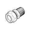 WADE Compression Straight Adaptor 3/16" X 1/4"BSP TM -Irwin 3 16in x 1 4in compression x bsp taper male straight adaptor imperial wade min 9491 L 1