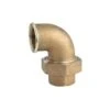 Brass Threaded Union Elbow Cone Seated 3/4" BSP PF -Irwin 3 4in bsp f x f parallel union elbow min 10553 P 1