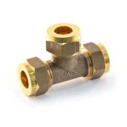 WADE Compression Equal Tee - 3/8"