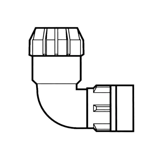 Polyfast F Elbow - 32mm Comp. X 1" BSP PF 4 Polyfast F Elbow - 32mm Comp. X 1" BSP PF - Image 2
