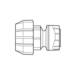 Polyplumb MDPE Adaptor - 32mm X 28mm -Irwin 32 mm x 28 mm mdpe adaptor polypipe 21296 21296 L 1