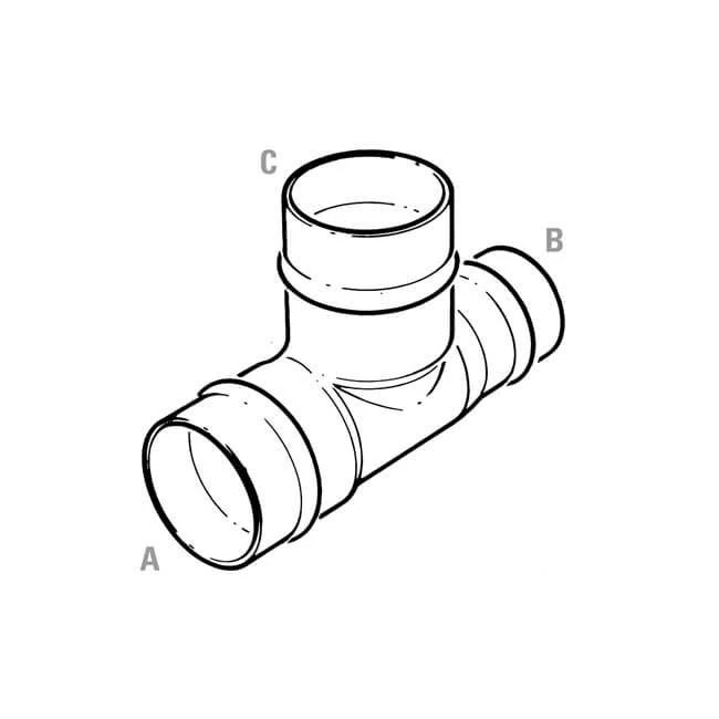 Solder Ring One End Reducing Tee 35mm X 22mm X 35mm 4 Solder Ring One End Reducing Tee 35mm X 22mm X 35mm - Image 2