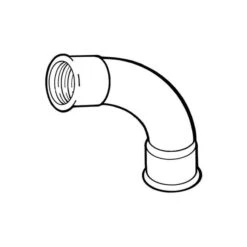 Short Turn Equal Bend 90° - 3" F Black -Irwin 3in 90 f x f short turn equal black min 8326 L 1