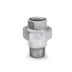 Iron To Iron Equal Union - 3" M X F Galvanised -Irwin 3in iron to iron equal union male x female malleable iron min 8685 P 2