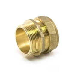 DZR Compression Straight Adaptor 42mm X 1.1/2" BSP PM 7 DZR Compression Straight Adaptor 42mm X 1.1/2" BSP PM -Irwin 42 mm x 1 1 2in straight adaptor compression x bsp parallel male dzr min 7895 P 2