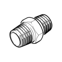 Hexagon Equal Nipple - 4" Galvanised