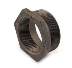 Hexagon Bush - 4" X 3" M X F Black -Irwin 4in x 3in hexagon bush 241 male x female malleable iron bl min 8419 P 1