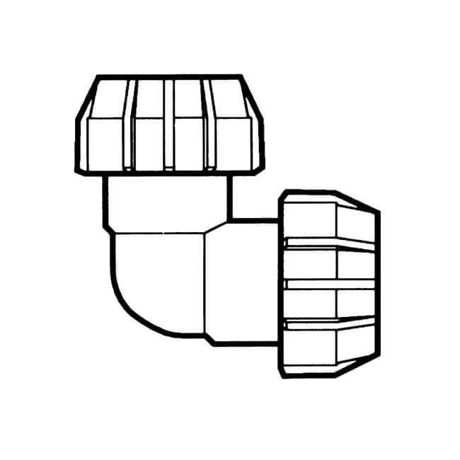 Polyfast Elbow - 50mm MDPE 4 Polyfast Elbow - 50mm MDPE - Image 2
