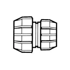 Polyfast Reducing Coupling - 50mm X 40mm MDPE -Irwin 50 mm x 40 mm polyfast mdpe reducing coupling compression min 12827 L 1