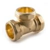 Compression Equal Tee Brass - 54mm -Irwin 54 mm imported equal tee imported min 17665 P 1