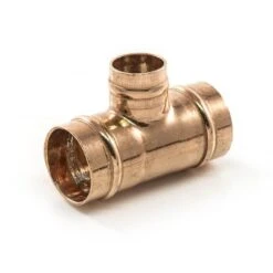 Solder Ring Reducing Branch Tee - 54mm X 54mm X 22mm
