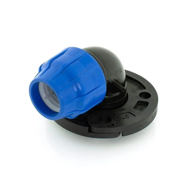 Above And Below Ground MDPE Elbow Flange Adaptor - 63mm X 2" 3 Above And Below Ground MDPE Elbow Flange Adaptor - 63mm X 2"