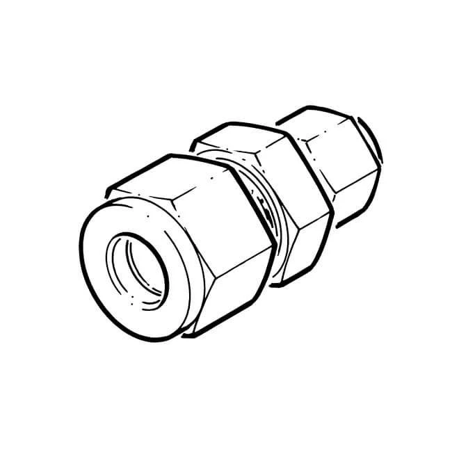 Compression Reducing Coupler - 1/2" X 5/16" 4 Compression Reducing Coupler - 1/2" X 5/16" - Image 2