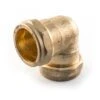 Elbow UK Compression - 35mm Brass -Irwin elbow uk compression 35mm brass 9027 6 min 9027 P 1
