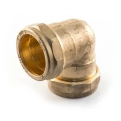 Elbow UK Compression - 54mm Brass