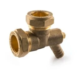 Elbow UK Compression With M.T. Cock - 22mm