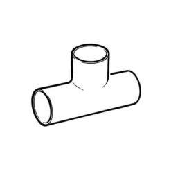 End Feed Equal Tee - 54mm