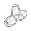 FloPlast Branch Reduced Tee - 50 X 50 X 32mm MDPE -Irwin floplast branch reduced tee 50 x 50 x 32mm mdpe 24794 24794 l 1
