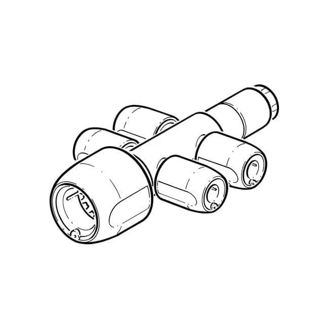 Hep2O® Manifold - 4 Port X 10mm, Closed Spigot 4 Hep2O® Manifold - 4 Port X 10mm, Closed Spigot - Image 2