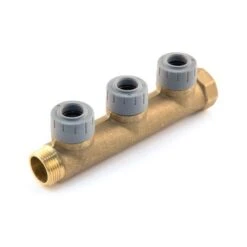 Polyplumb Manifold - BSP 3/4" M X 15mm F, 3 Port