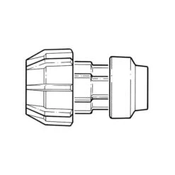 Polyfast MDPE Metric To Imperial Coupling 25mm X 1/2" -Irwin polyfast mdpe metric to imperial coupling 25 mm x 1 2 12839 l 1